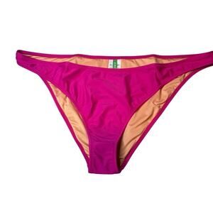 NWT J.Crew Heritage 1989 High-Leg Bikini Bottom Hot Pink Plus Size 2X Swim